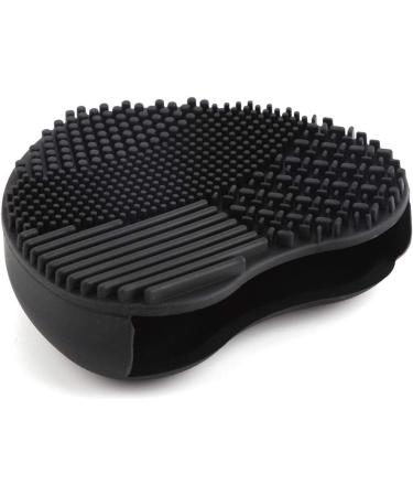Silicone gloves brush accessories heart shape silicone makeup brush detergent brush for cosmetic washing(Black) - Buy Online on SooperMarket.com