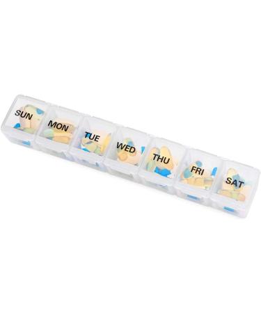 Large Weekly Pill Organizer Sukuos Large Daily Pill Cases for Pills/Vitamin/Fish Oil/Supplements (black+clear) - Buy Online on SooperMarket.com