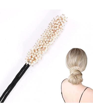 DIY Hair Bun Maker - Elegant Bendable Styling Tool for Easy Hairstyles - Magic Hair Accessory (White) - Buy Online on SooperMarket.com