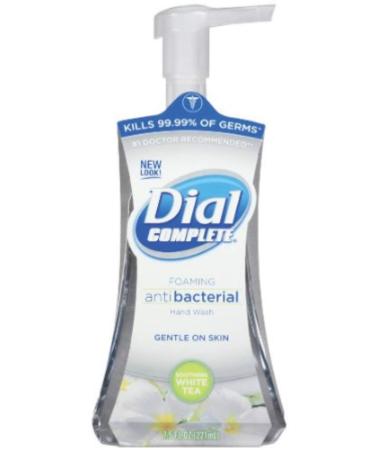 Dial Complete Foaming Hand Wash Soothing White Tea 7.50 oz (Pack of 4) Tea Tree 7.5 Fl Oz (Pack of 4)