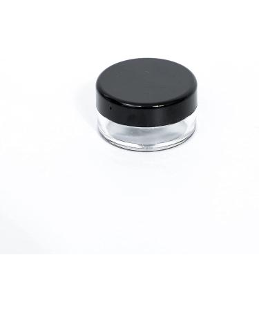 60pcs Black Empty Plastic Cosmetic Sample Containers - Small Jars for Makeup, Eye Shadow, Cream & More - Buy Online on SooperMarket.com