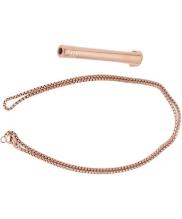 Mindful Breathing Necklace Skin Friendly Stress Relief Mindful Necklace Titanium Steel for Women for Daily Wear Rose Gold - Buy Online on SooperMarket.com