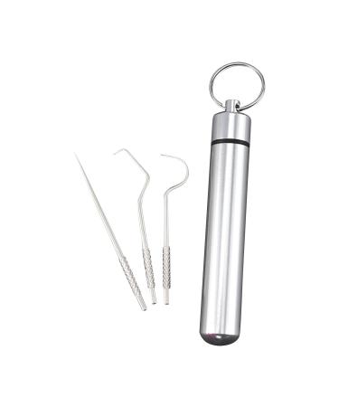 Cartridge Single Stainless Device Plug Set Steel Toothpick Hook Thread Tooth Tools & Home Improvement Electric Ear Vacuum Ear Wax Silver One Size