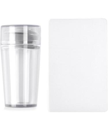 Certainoly Nail Art Stamper - Clear Jelly Silicone Stamping Kit with Scraper & Image Plate for Perfect DIY Manicure - Buy Online on SooperMarket.com