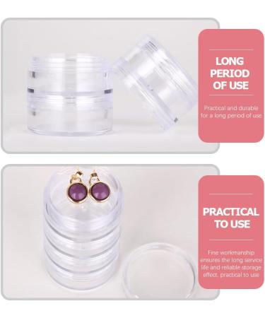 minkissy 3 Sets Eye Cream Box Stackable Clear Plastic Organizer Round Small Cream Jars Makeup Samples Jar Beauty Products Jar Cosmetics Holding Jars Makeup Cream Container Travel Leakproof 6.5x3.7cm Transparent - Buy Online on SooperMarket.com