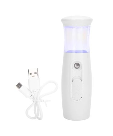 Nano Mist Sprayer White 30ml/10Z Mini Nano Mister for Travel Outdoor Face Cool Mist Steamer for Eyelash Extensions Skin Care Make Up Facial Mister for Normal Oily Dry Mixed Sensitive Skin
