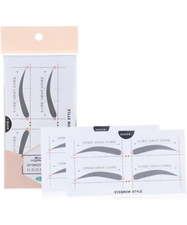 PLAFOPE Eyebrow Template 2 Make up Kits Diy Eyebrow Stencil Beauty Kit Eyebrow Card Eyebrow Stickers Makeup Tools A607 Simple - Buy Online on SooperMarket.com