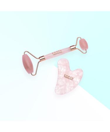 Earth Therapeutics Rose Quartz Gua Sha Tool - Anti-Aging Facial Massage & Circulation Booster for Radiant Skin - Buy Online on SooperMarket.com