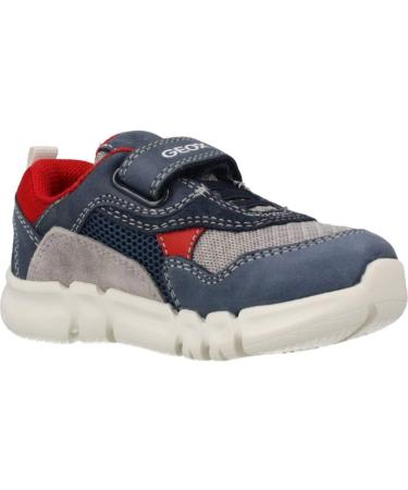 Geox Boy's B Flexyper Sneakers 4.5 UK - Navy Grey | Breathable Comfort - Buy Online on SooperMarket.com