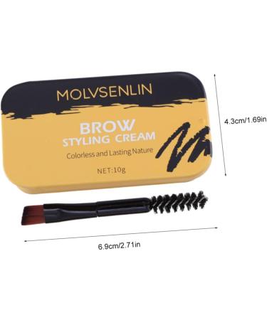 Angoily 2 Pcs Styling Cream Wax and Clear Brow Wax Makeup Wax Stick Earth Tones - Buy Online on SooperMarket.com