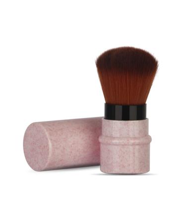 Shop Pink Retractable Kabuki Brush - Travel-Friendly Foundation & Concealer Tool for Flawless Makeup - Buy Online on SooperMarket.com