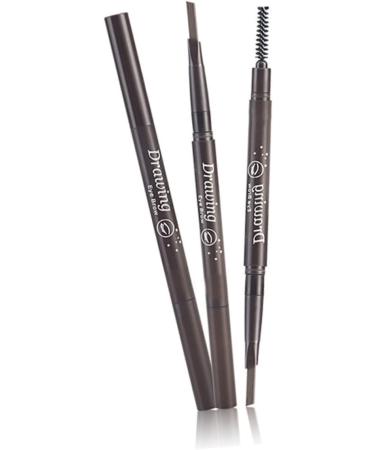 HAPINARY 3pcs 2 1 Eyebrow Pencil Waterproof Eyebrow Pencils Eyebrow Brush Waterproof Brow Pencil Stand Preamp - Buy Online on SooperMarket.com
