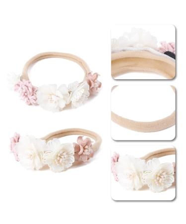 Sjbautyo 3-Piece Baby Hair Band Set | Flower Elastic Hair Jewelry for Newborns & Toddlers | Soft Headbands for Baby Girls - Buy Online on SooperMarket.com