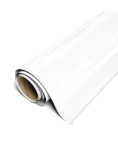 Siser EasyWeed Heat Transfer Vinyl 11.8 x 3ft Roll (White) Compatible with Siser Romeo/Juliet & Other Professional or Craft Cutters - Layerable - CPSIA Certified