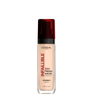 L'Or al Paris Liquid Foundation Full Coverage Lasting Wear With Vitamin C and SPF 25 Infallible 32H Fresh Wear 20 Neutral 20 30 ml (Pack of 1)