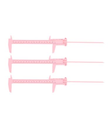 Microblading Ruler Smooth Surface Brow Mapping Ruler Precise Positioning Clear Scale Independent Using for Beauty Salon (Pink)