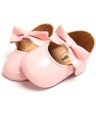 RVROVIC Baby Girl Moccasins | Sparkly Princess Soft Sole Shoes 6-12 Months (2 Pink) | Infant Prewalker Toddler Girls - Buy Online on SooperMarket.com
