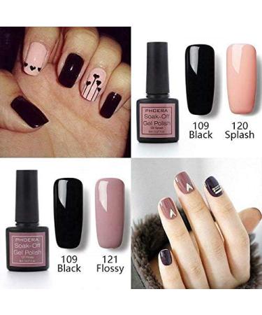 AQUAPURITY PHOERA UV Gel Nail Polish Soak off Color Gellish Base Top Tempered Matte Coat Long Lasting Varnish Manicure Art Polishes Non Smudge Formula 8ML (108 TEDDY) - Buy Online on SooperMarket.com