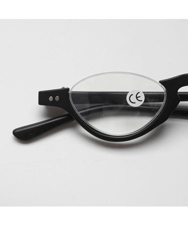 Koosufa Anti Blue Light Reading Glasses for Men & Women | Fashion Semicircular Floral Filter | Anti-Fatigue Visual Aid | Strengths 1.0 to 3.5 - Buy Online on SooperMarket.com