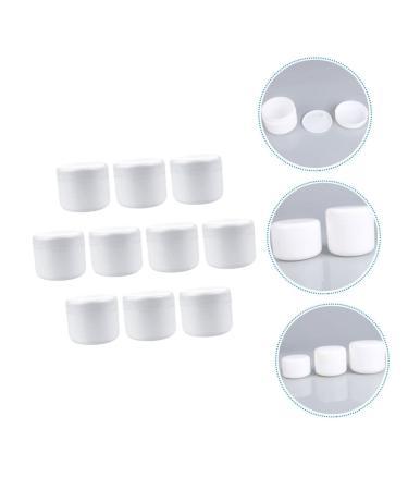 FRCOLOR 20 Pcs Cosmetic Lotion Bottles & Makeup Brushes - Portable Cream Boxes for Travel - Multifunctional White Ointment Containers - Buy Online on SooperMarket.com