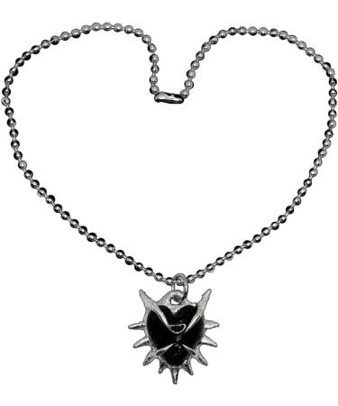Handmade Love Shape Collarbone Chain for Women & Girls | Adjustable Black Thorn Heart Choker Jewelry - Oralgo - Buy Online on SooperMarket.com