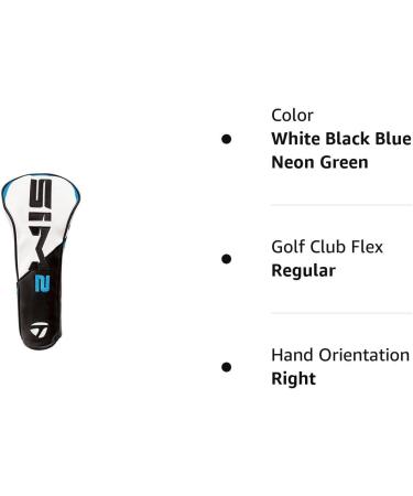 TaylorMade 2021 Golf Sim2 Fairway Wood Headcover - Black/White/Blue/Lime Neon - Buy Online on SooperMarket.com