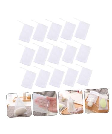 Buy NOLITOY 100 Pcs Soap Bag Foam Net - Mesh Soap Pouch & Saver for Body & Facial - White Shower Loofah - 12x9CM - Perfect for International Shipping - Buy Online on SooperMarket.com