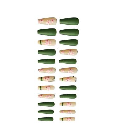 Dajidafu Artificial Nails Decals Nail Wearable Stylish Fingernails Manicure Accessories for Ballerina Wedding Party Office