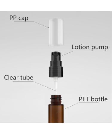 ZEOABSY 12 Pieces 10 ml Transparent Lotion Bottles with Black Pump 10ml Empty PET Plastic Lotion Pump Bottle Cosmetic Gel Travel Container for Cosmetic Make up Cleaning + 2 x Funnel Transparent 10ml - Buy Online on SooperMarket.com