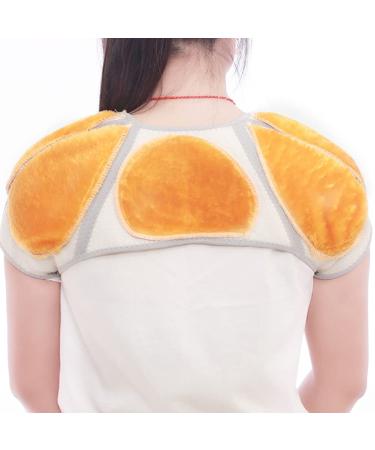Double Shoulder Brace Sleeping Warm Support Stability Sleeve Wrap Strap Comfortable Knit Cashmere for Rotator Cuff Shoulder Chronic Inflammation Pain Relief Sprains Strains