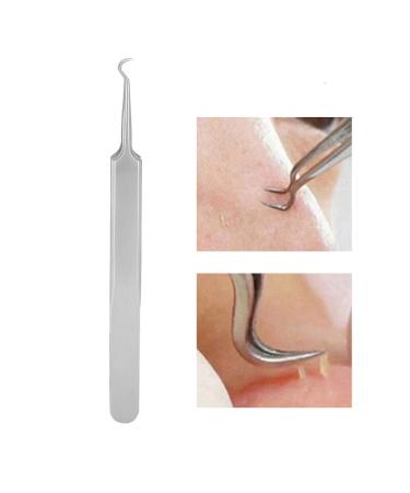 Blackhead Tweezers - Curved Stainless Steel Pimple Extractor & Facial Care Tool for Clear Skin - Buy Online on SooperMarket.com