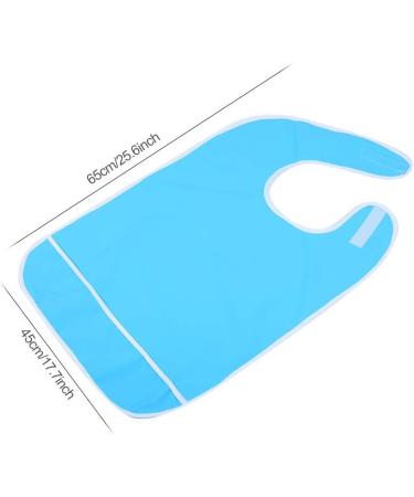 Portable Bib Adult Bib for the Elderly Patient Adult People Who Cannot Take Care of Themselves 18*14*2cm Sky Blue 45*65cm - Buy Online on SooperMarket.com