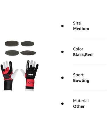 Storm Power Glove Plus Black Red Medium - Premium Bowling Product - Buy Online on SooperMarket.com