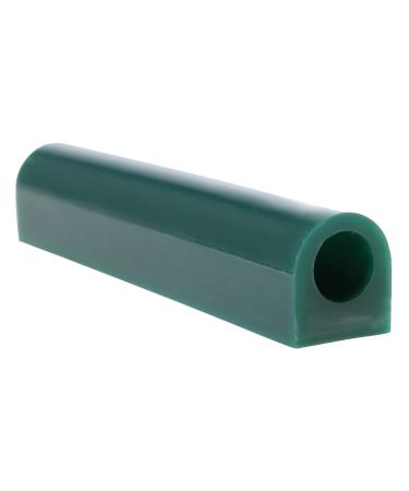 Salmue Jewelry Ring Green Carving Wax Tube, Carving Wax Ring Tube for Making Rings Mold Round Wax Tube with Centred Hole/Hard Wax/Solid Carving Wax Tube Blank Large Flat Side Tube (T100)