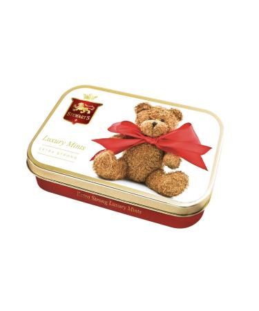 Stewart's Scotland - Teddy Bow Tie Filled with Luxury Mints (40g) - Cool Refreshing Peppermint Flavour for Instant Breath Freshness Pocket Sized Collectable Tins Ideal for Gifting
