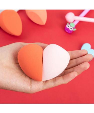 Housoutil Heart-Shaped Makeup Sponge Set - 6 Boxes of Highlighter & Eyeshadow Applicators for Flawless Skin Care | Travel-Friendly Makeup Tools - Buy Online on SooperMarket.com