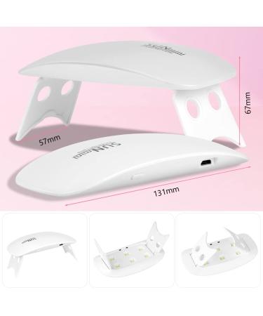 URAQT Mini Gel Nail Lamp - Portable 6W UV LED Nail Dryer with USB, Professional Nail Art Tool for Gel Polish - Perfect Gift for Thanksgiving & Christmas - Buy Online on SooperMarket.com