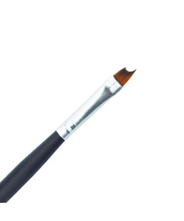 French Tip Nail Brush with Black Handle - Oblique Head UV Gel Acrylic Painting Pen | Pack of 1 - Buy Online on SooperMarket.com