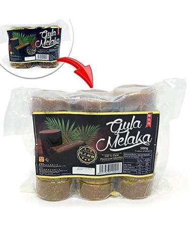 Original Gula Malacca (Gula Melaka) Pure Palm Sugar Coconut Flower Sap Sugar Juice Tan Kim Hock Malaysia 17.6 oz (500 Grams)