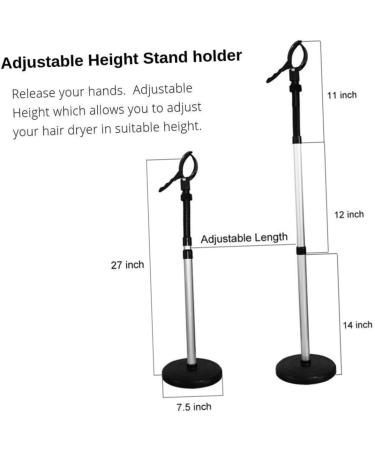 KALLORY 360 Hair Dryer Stand Hair Dryer Holder Hair Dryer Storage Bracket Blower Stand Storage Rack Pet - Buy Online on SooperMarket.com