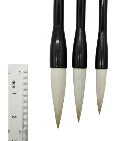 Easyou Hu Chinese Brush for Running Script Calligraphy and Flower Peony Sumi Drawing - 1.15 * 5cm - Jianhao Goat Hair with Little Wolf - jjtb S - Buy Online on SooperMarket.com