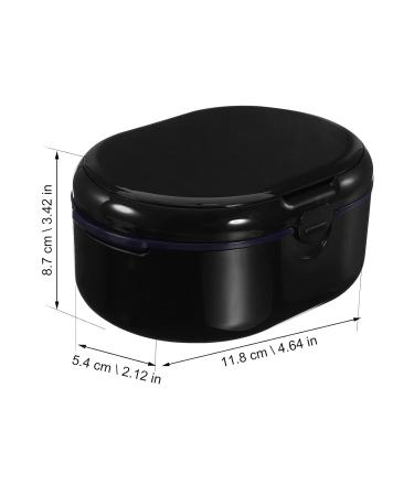 Denture Cleaning Kit with Retainer Case and Remover Tools - Ideal for Home, Office, School, and Travel - Black - Buy Online on SooperMarket.com