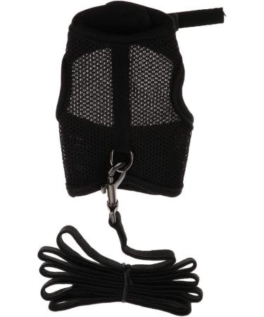 B Blesiya Rabbit Harness - Comfortable Breathable Adjustable Mesh Leash - Black L & S - Ideal for eCommerce International Shipping - Buy Online on SooperMarket.com
