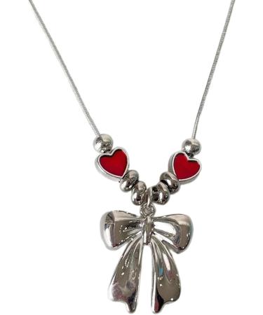 Oralgo Heart-Butterfly Necklace | Handmade Adjustable Choker & Collarbone Chain | Perfect Gifts for Women - Buy Online on SooperMarket.com