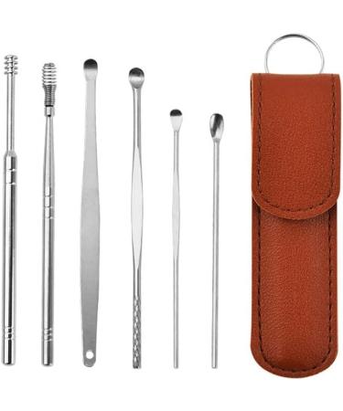 6PCS Ear Cleaner Wax Removal Tool - Earwax Remover Curette Set for Ear Cleaning - Buy Online on SooperMarket.com