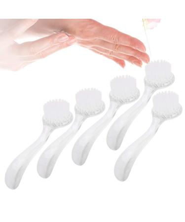 5pcs White Dust Brush Set for Nails - Nail Art & Manicure Brushes for Beauty & UV Gel Application - Buy Online on SooperMarket.com