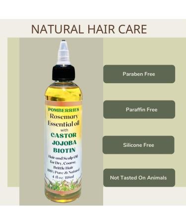 Rosemary Hair Growth Oil - Biotin & Panthenol for Curly & Coily Hair | Reduce Hair Loss & Strengthen Weak Hair - Buy Online on SooperMarket.com