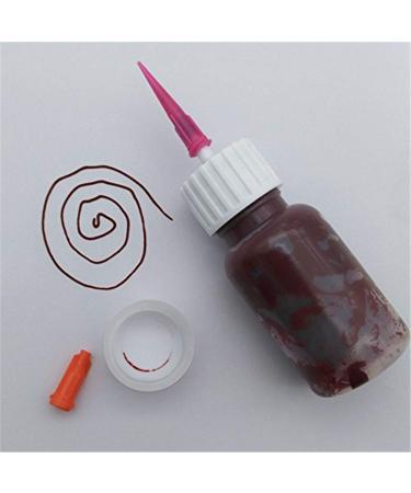 Xmasir Precision Applicator Set - 4 pcs 1 Oz. Henna Bottles with Needle Tips - 16 pcs Caps - Multi Purpose - Buy Online on SooperMarket.com