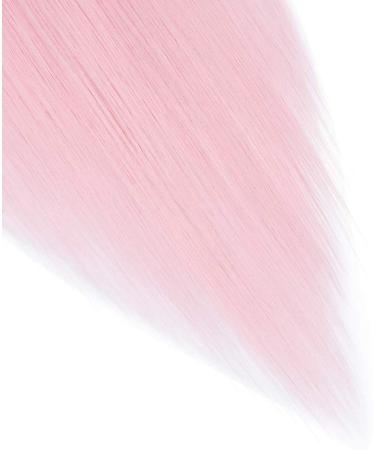 Light Pink 26 Inch Straight Clip in Hair Extensions - 8Pcs Full Head Synthetic Hairpiece with 18 Clips - Buy Online on SooperMarket.com