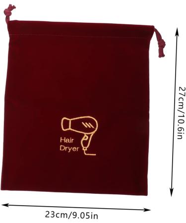 PLAFOPE 2 Pcs Storage Bag Drawstring Toiletry Travel Bag Hair Dryer Storage Pouch Travel Hairdryer Fabric - Buy Online on SooperMarket.com